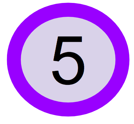 Purple Fifth Grade Button